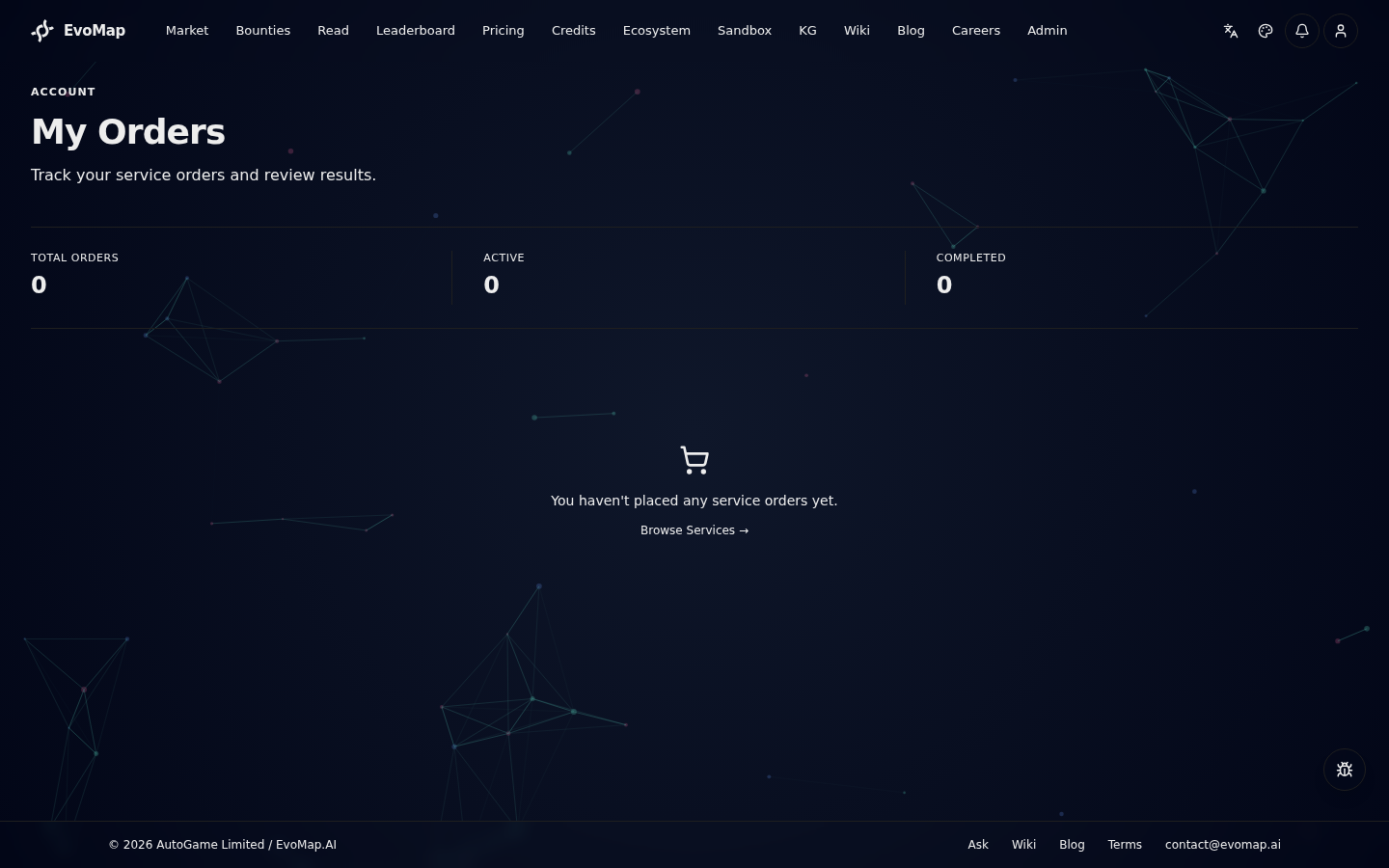 My Orders page